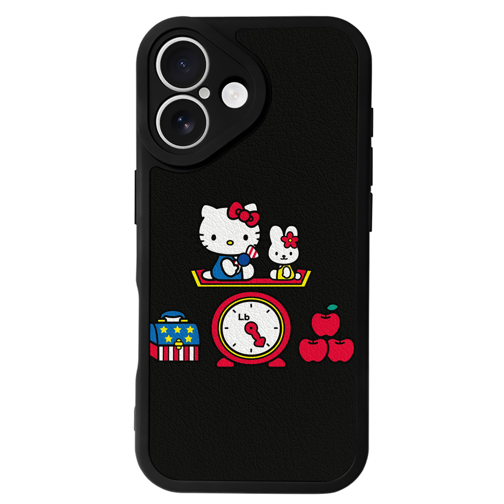 （画像用） Hello Kitty ハローキティ 【iPhone 16シリーズ対応】シリコンスマホケース（レザー調） 材質：シリコン